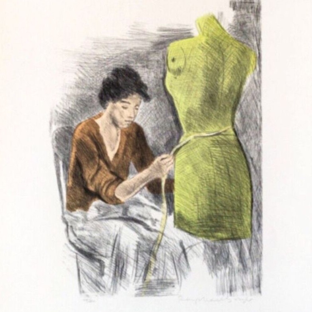 Raphael Soyer Seamstress II Color